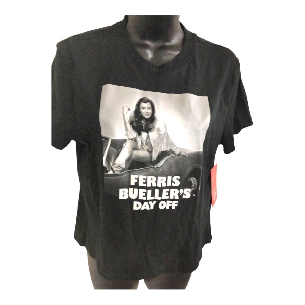 Black Ferris Buellar’s day off t-shirt size large new